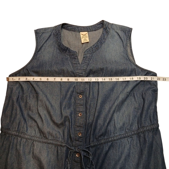 Faded Glory Denim Sleeveless Dress - Picture 3 of 6